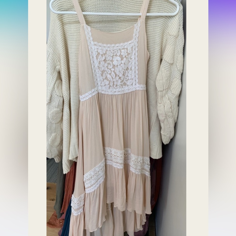 Mia Joy 10T flowy dress, off white
